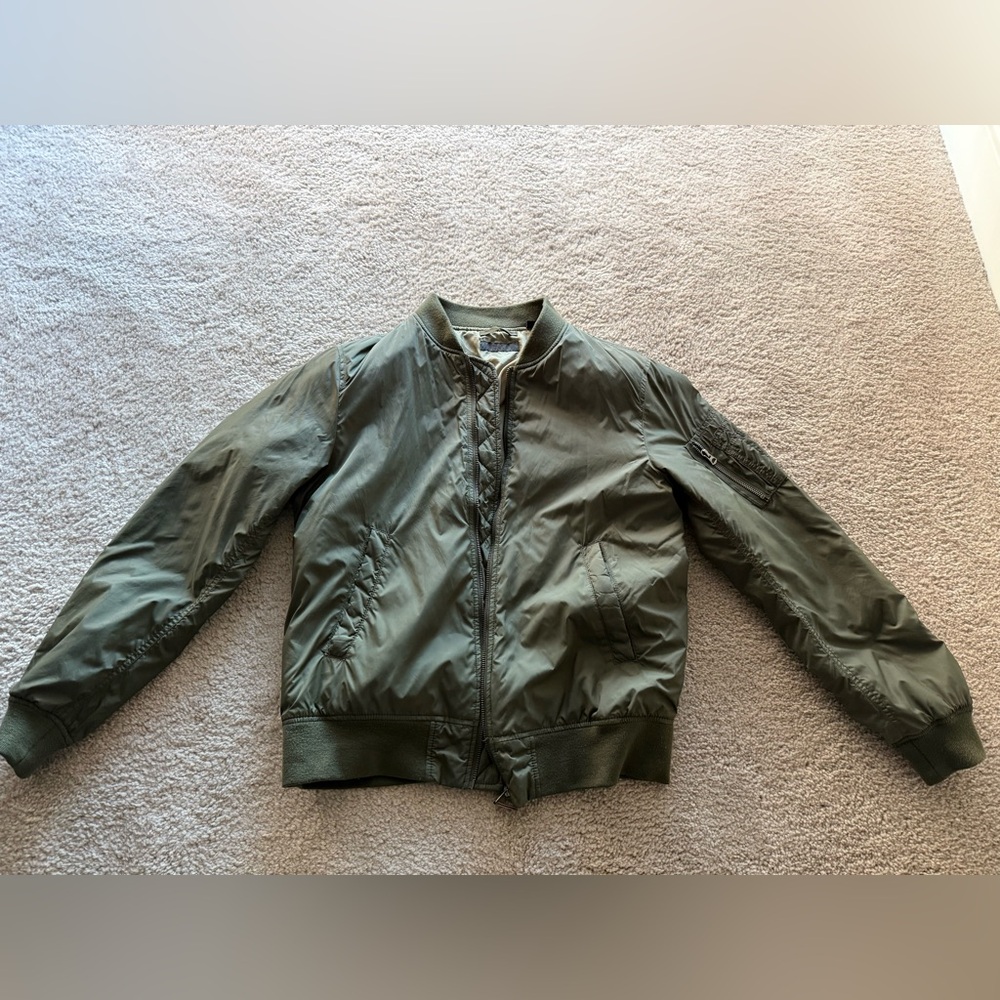 Uniqlo Olive Green Bomber Jacket